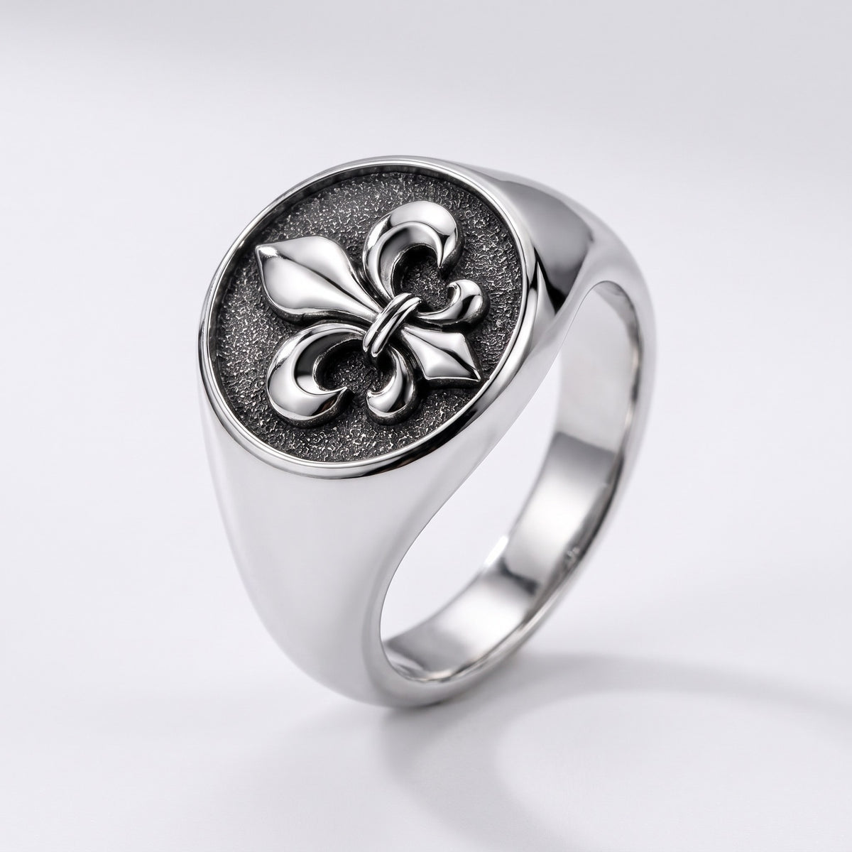 Fleur-de-lis Mühür Yüzük – ürün fotoğrafı